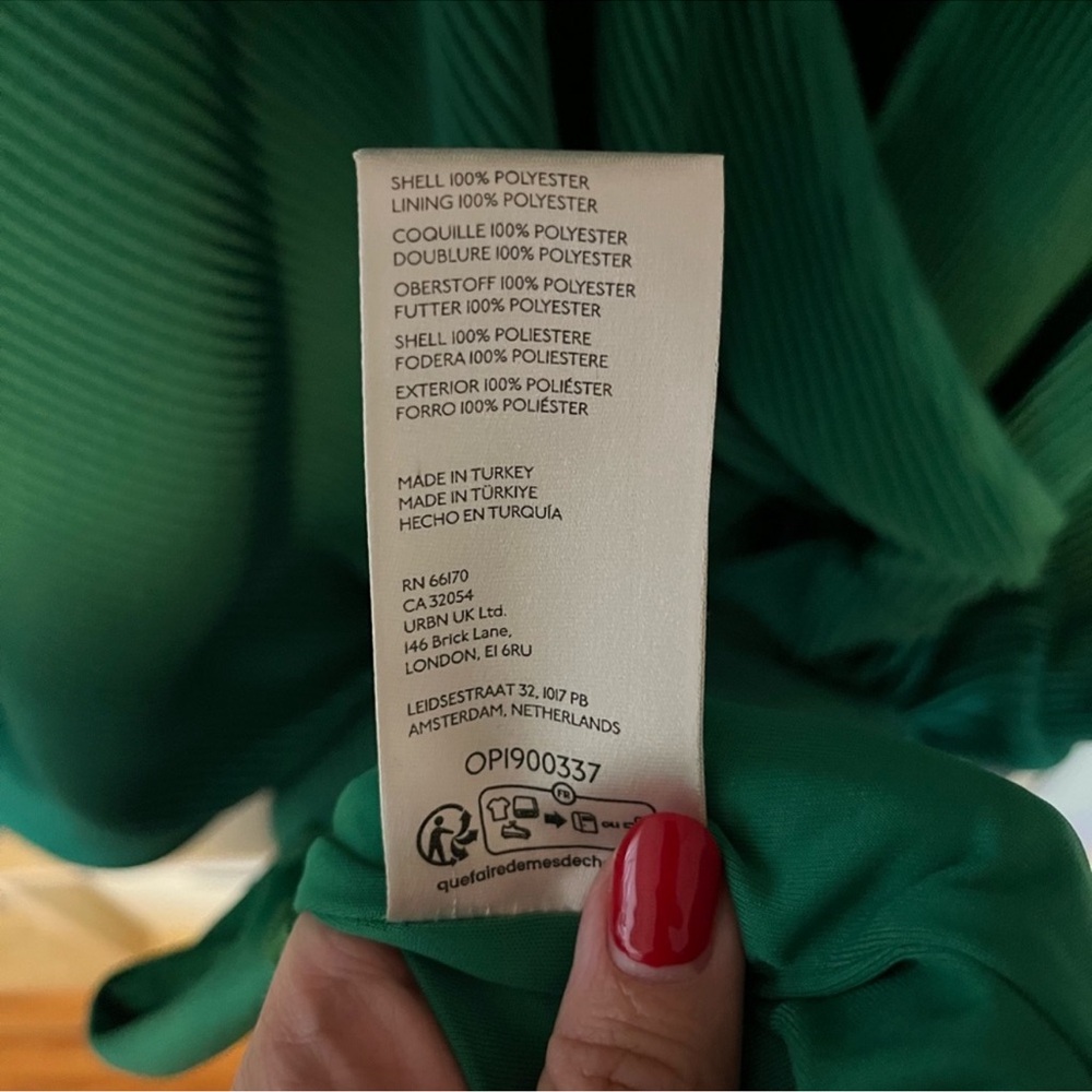 Anthropologie Plisse Blouson Dress XXL 18 20 Grecian Draped Elegant Flowy Glam - Picture 3 of 4